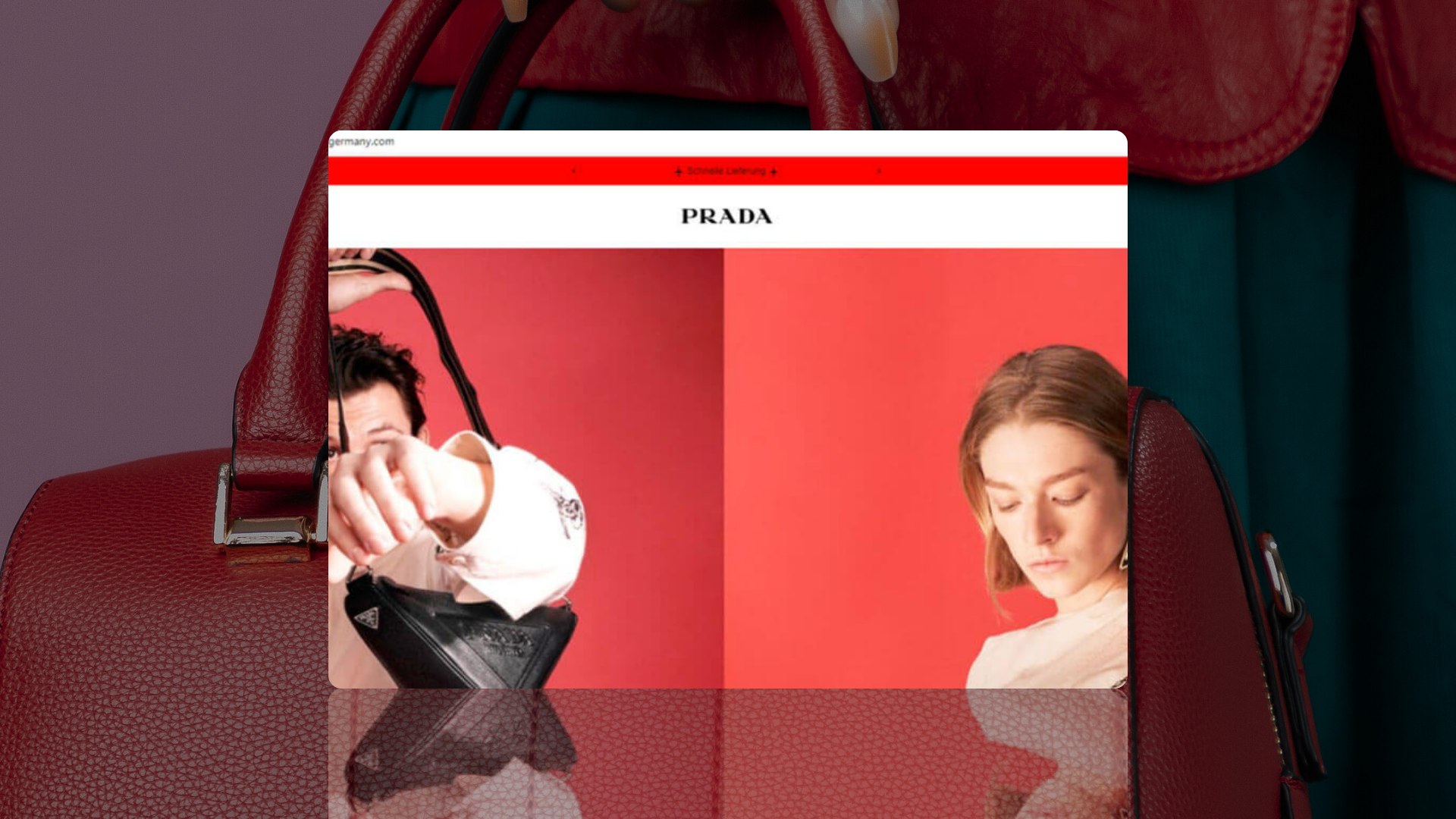 Prada website screenshot