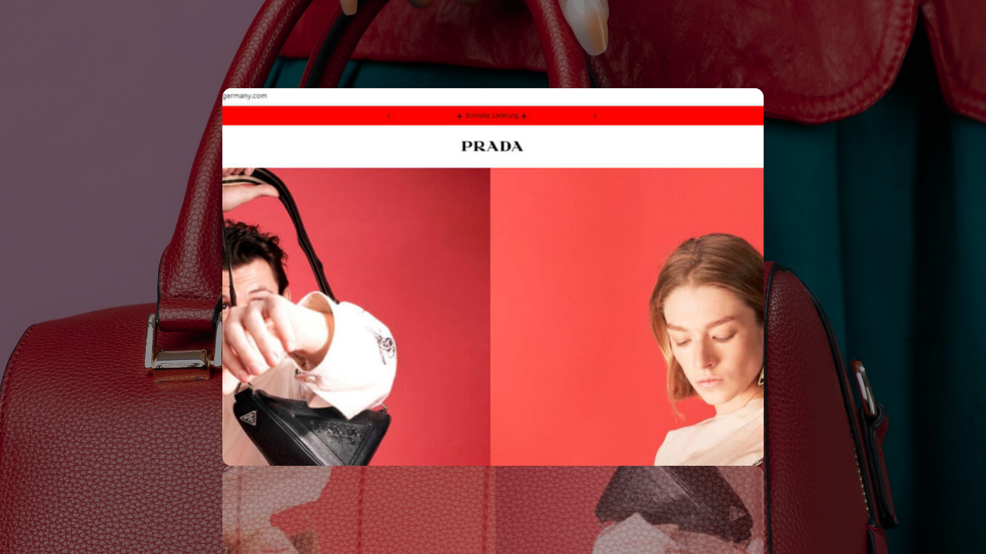 Prada website screenshot