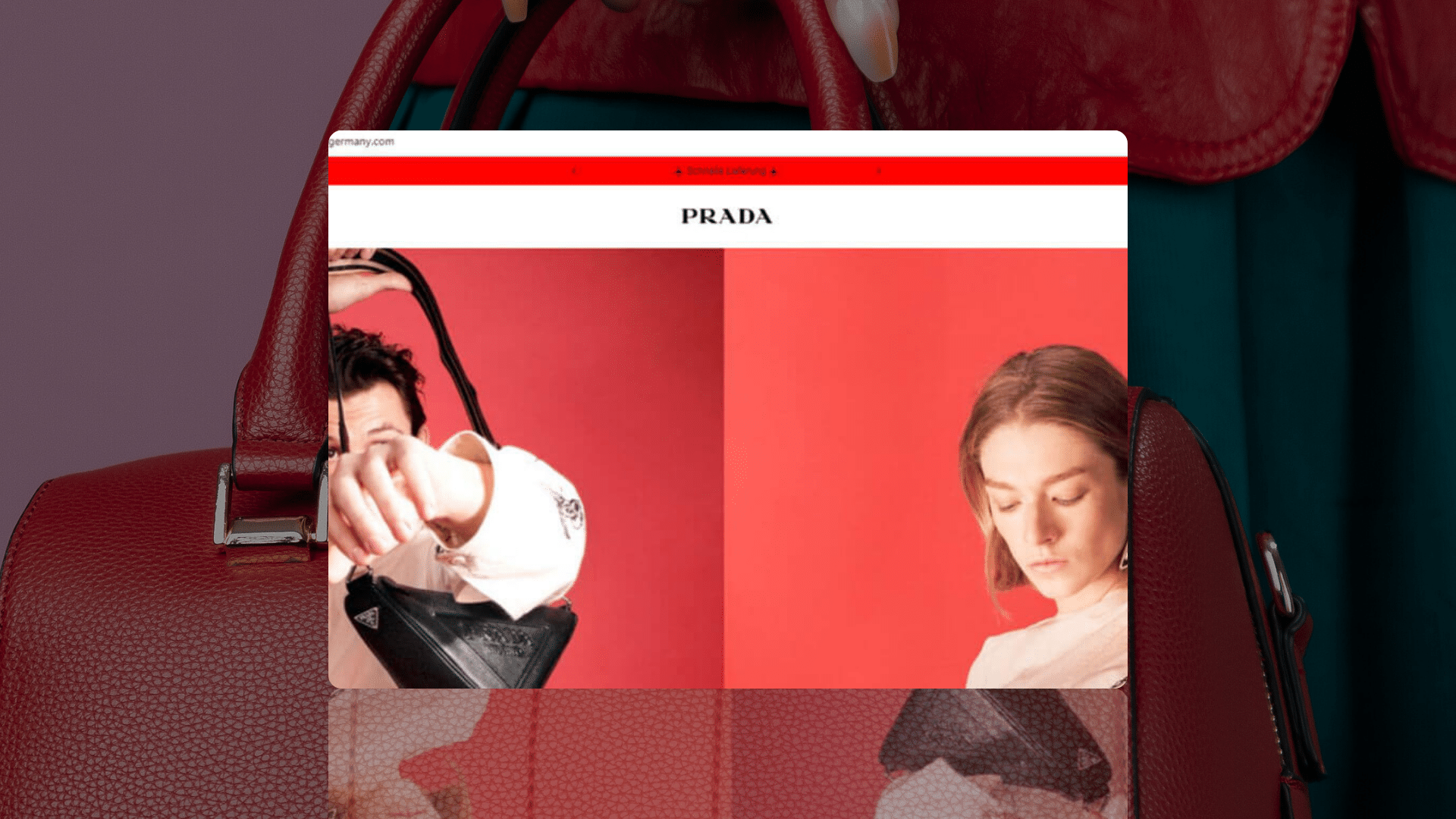 Prada website screenshot