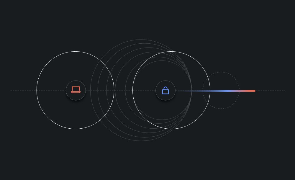 Laptop and lock icons