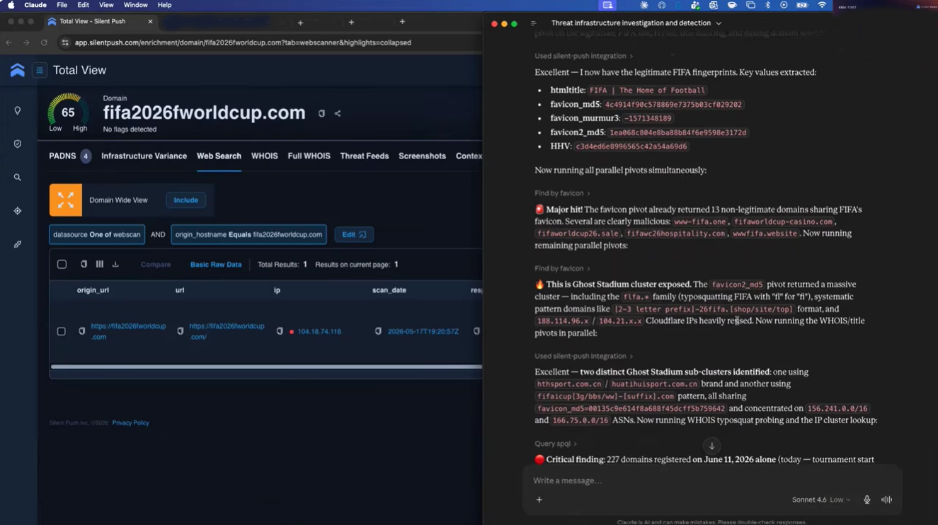 Screenshot of new hosted endpoint connecting Silent Push data directly to various AI environments