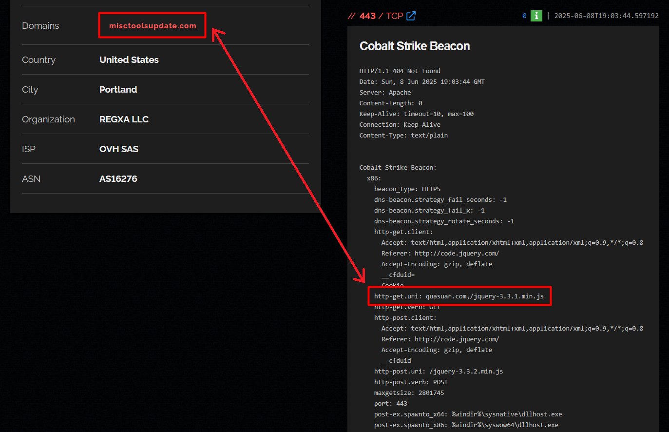 Screenshot shared by security researcher Fernández