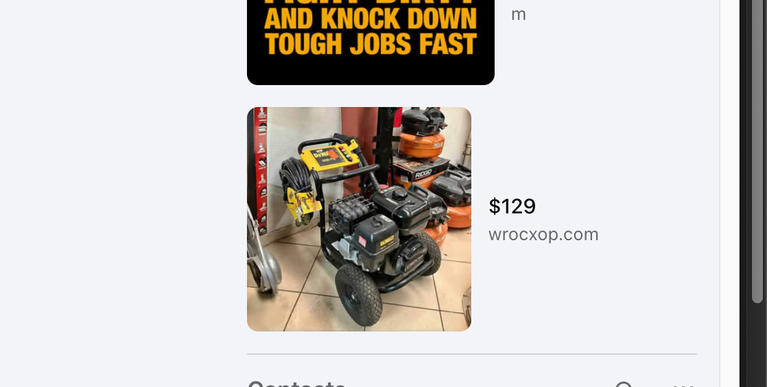Screenshot of fake ad on "wrocxop[.]com"