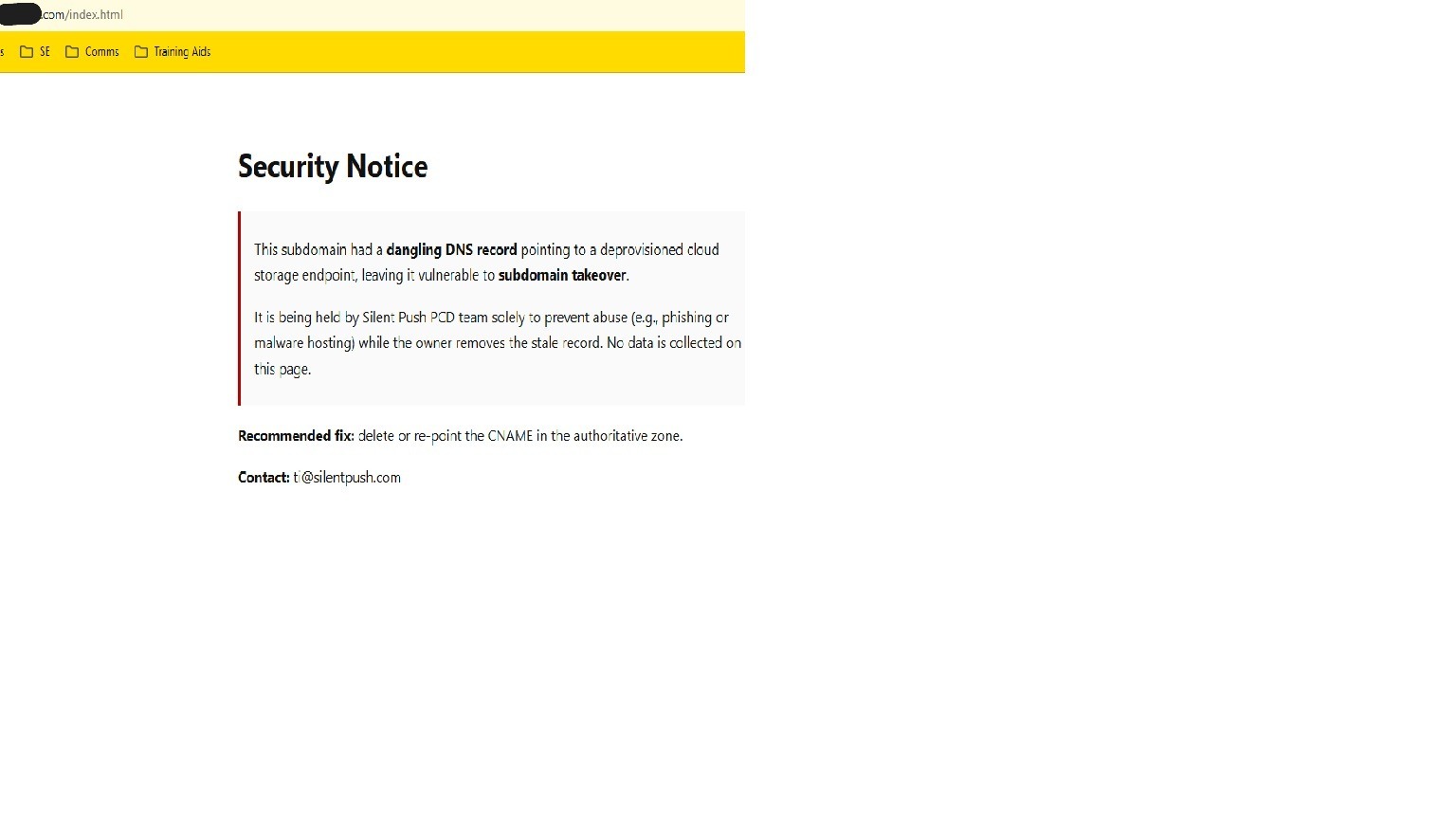 Screenshot of our banking simulation takeover attack 