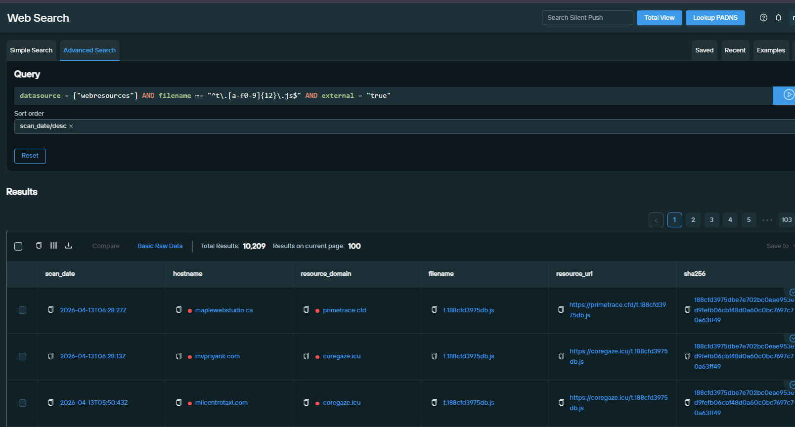 Screenshot of Web Search, fig. 2
