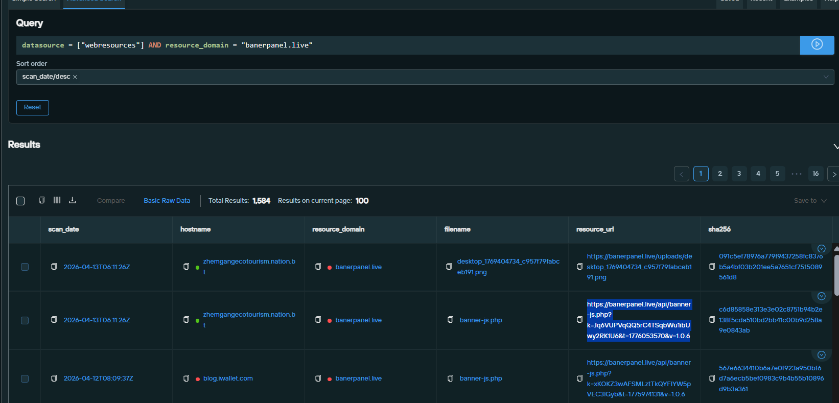 Web Search query for banner-js[.]php, fig. 23