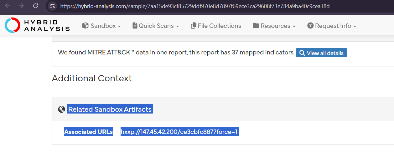 Hybrid Analysis screenshot, fig. 31