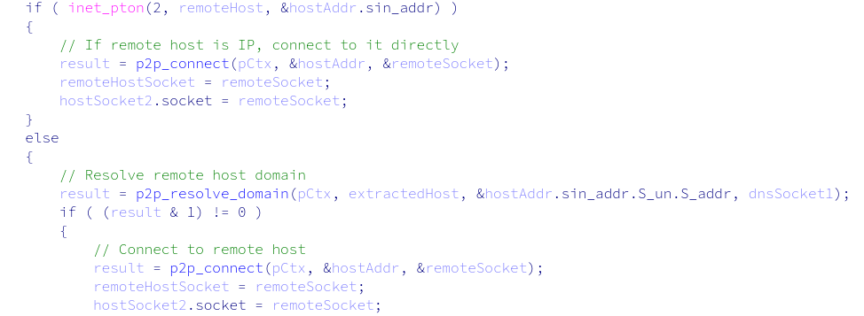 Connecting to the remote host