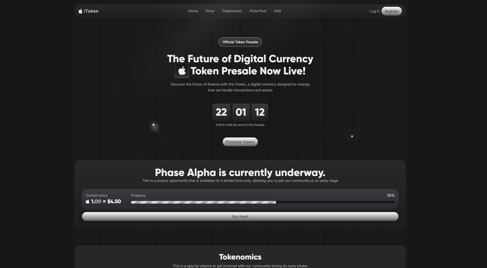Screenshot of the site ipresale[.]world